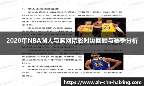 2020年NBA湖人与篮网精彩对决回顾与赛季分析